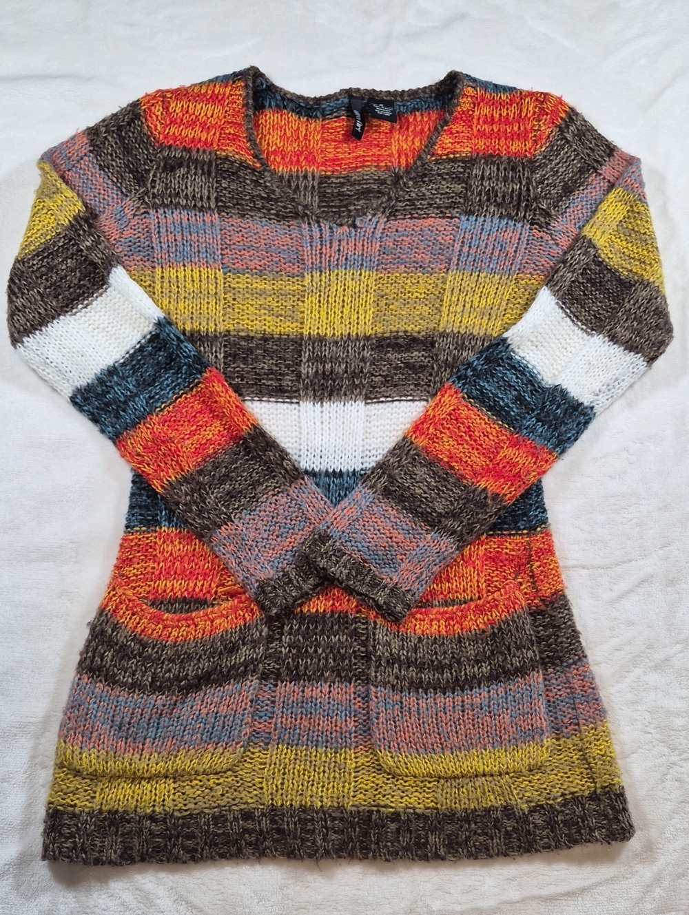 Striped Multicolor Knit Sweater - Women